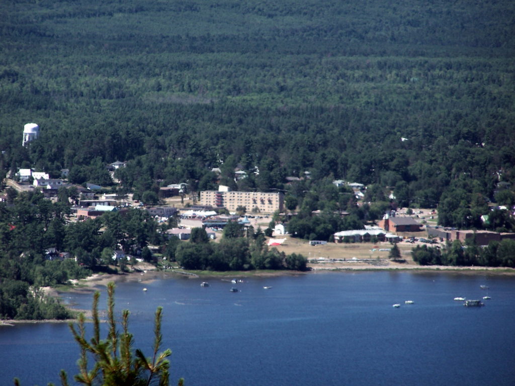 The Deep River Waterfront as photographed from Mount Martin, Quebec.